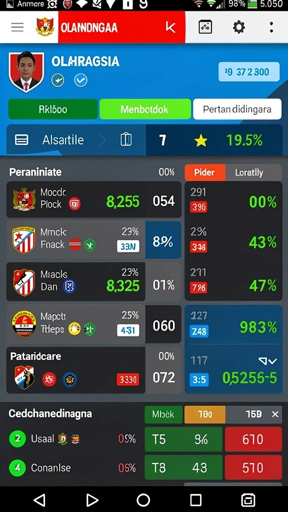 Tampilan aplikasi 531SLOT yang menarik dan modern.