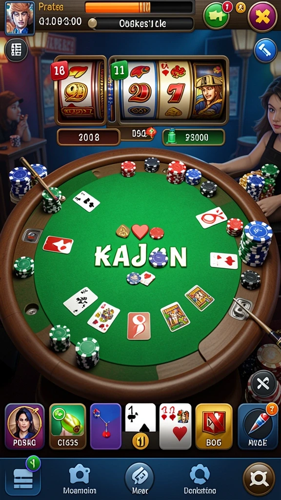 Tampilan karakter yang unik dan menarik.
