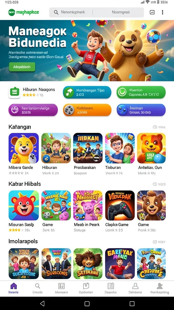 Grafis yang memukau dan efek suara yang keren.