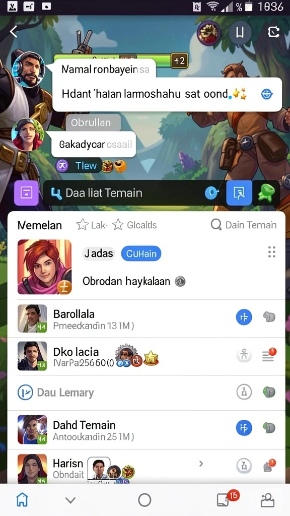 Karakter-karakter unik dengan kemampuan berbeda.