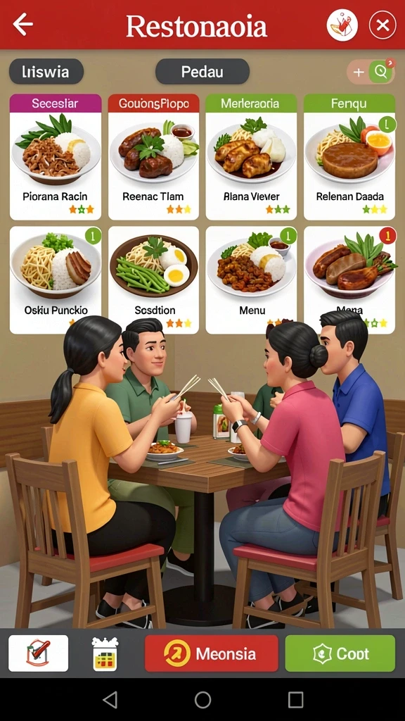 Tampilan antarmuka pengguna yang ramah dan menarik.