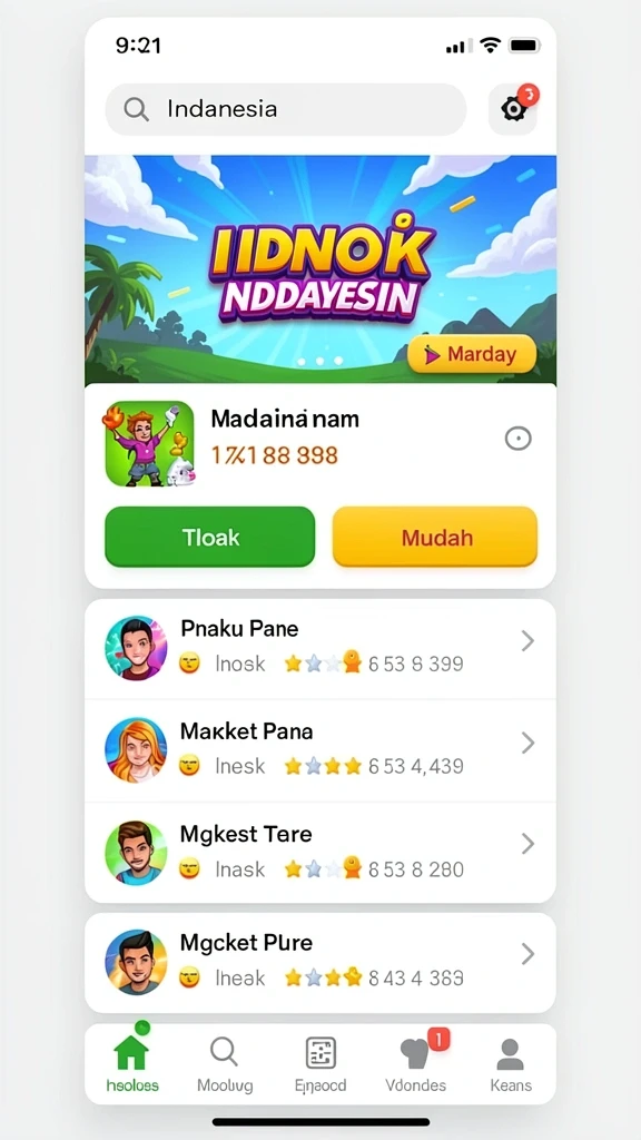 Tampilan awal permainan yang menakjubkan.