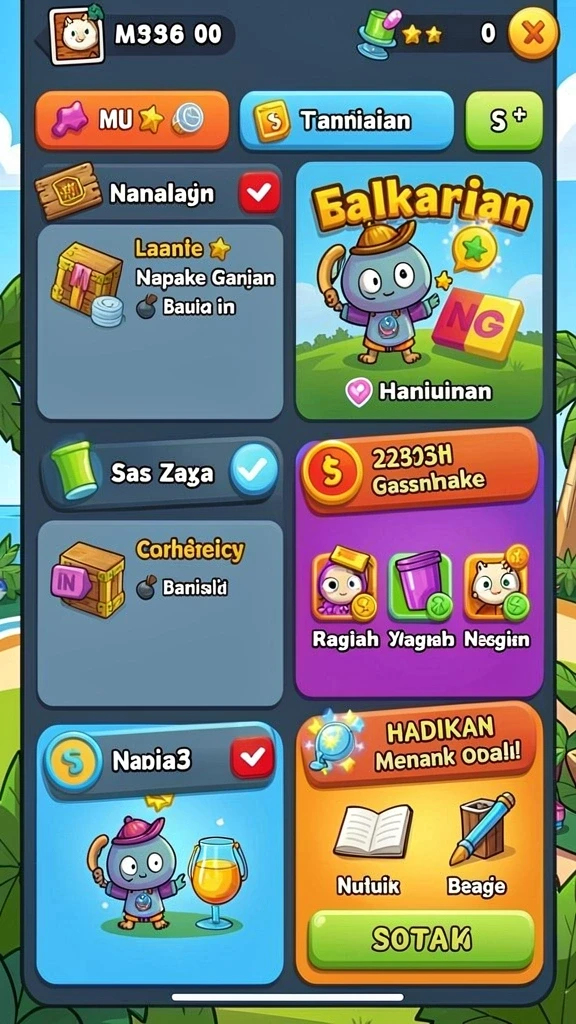 Fitur interaksi antar pemain yang menyenangkan.