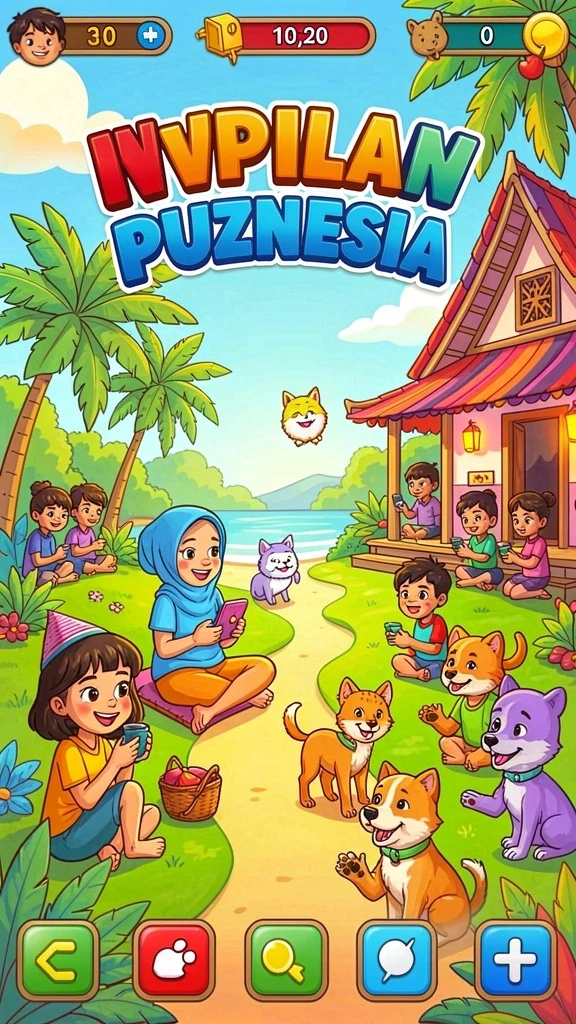 Tangkapan layar menunjukkan dunia fantasi yang indah.