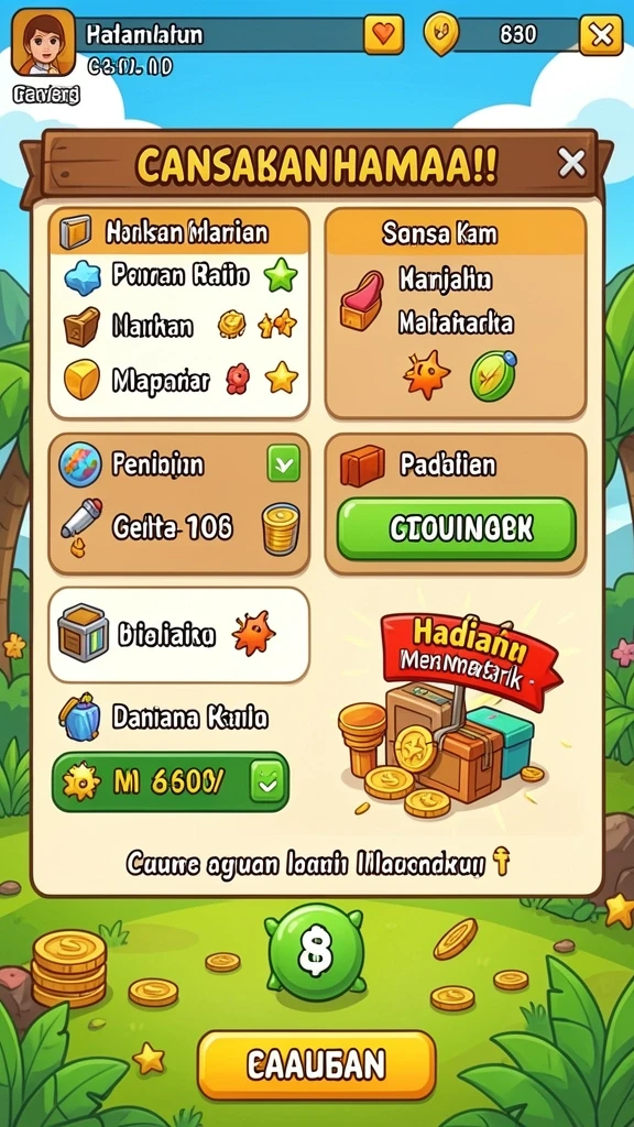 Karakter yang beragam dengan desain yang menawan.