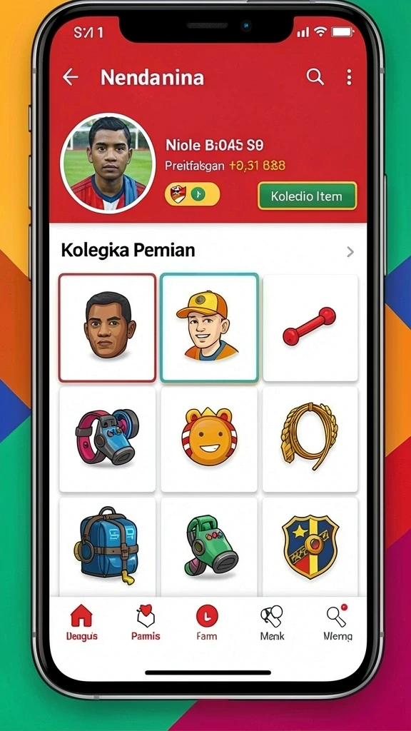 Tampilan antarmuka utama game MUSTANG77.