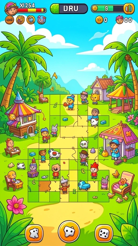 Screenshot dengan tampilan grafis yang memukau dari permainan.