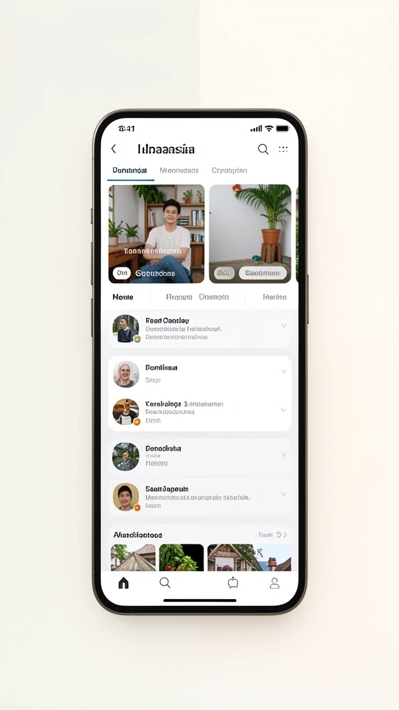 Layar menu yang mudah dinavigasi.