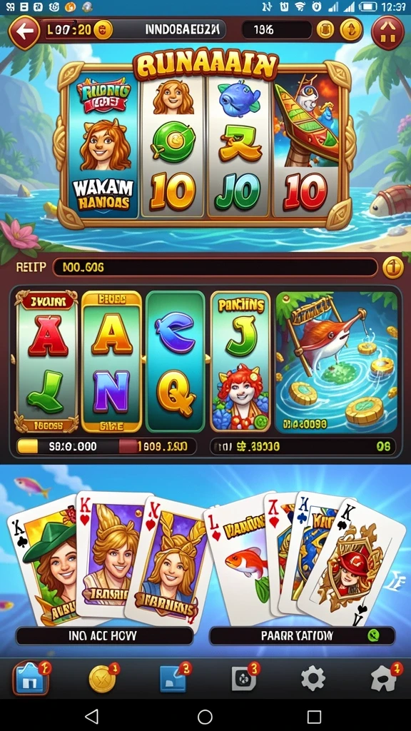 Beragam mesin slot dengan tema yang bervariasi.