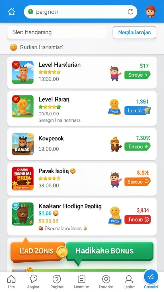 Karakter unik dengan kemampuan berbeda.