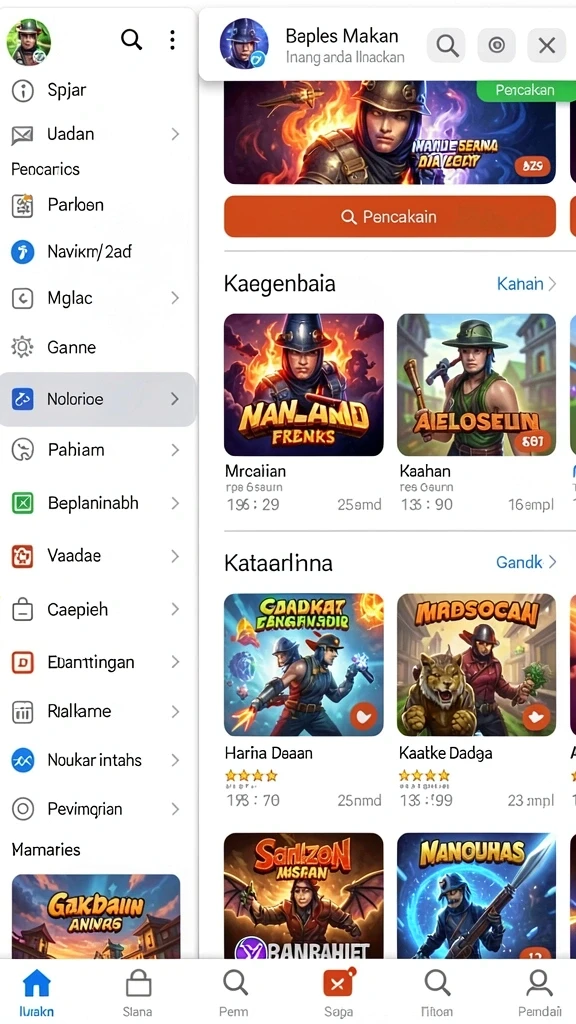 Pengaturan level yang menantang dan menarik.