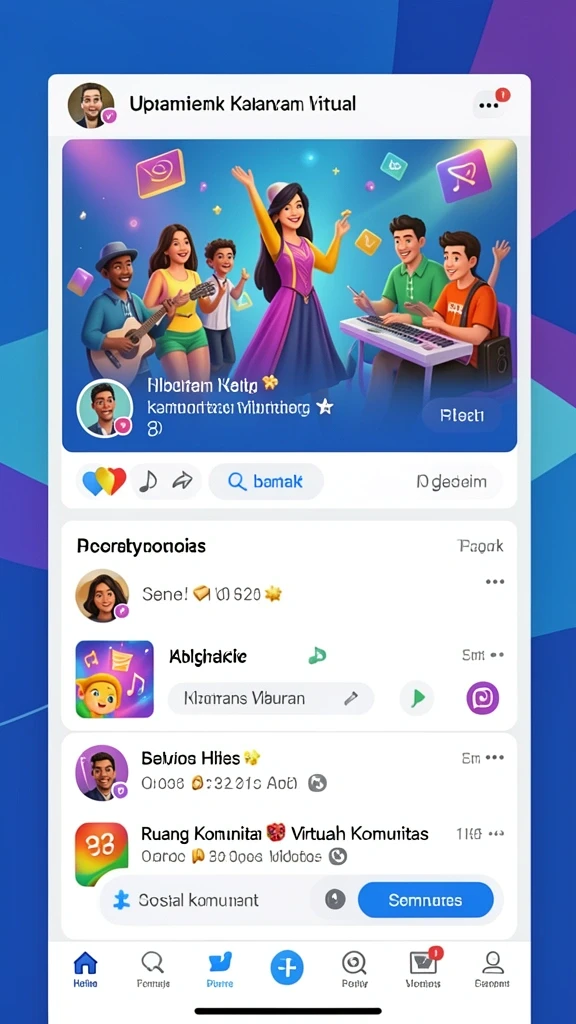Karakter yang dapat dikostumisasi sesuai selera.