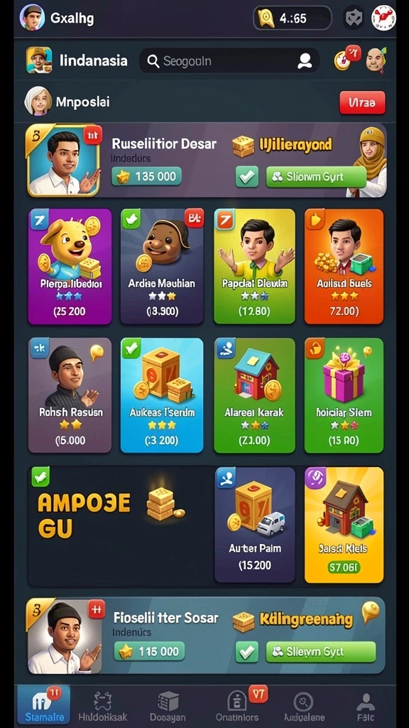 Screenshot menunjukkan aksi mendebarkan dalam permainan.