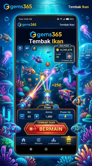 gems365 — layar beranda
